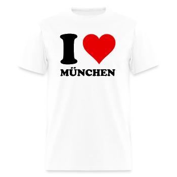 Bayern Red He I Love - Men's T-Shirt - white - Front - Jose (178cm)