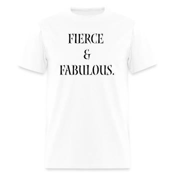 Fierce & Fabulous - Men's T-Shirt - white - Front - Jose (178cm)