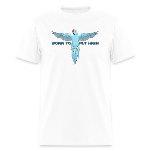 Blue Born To Fly High PNG Logo - Men's T-Shirt