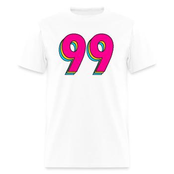 Year 99 - Men's T-Shirt - white - Front - Jose (178cm)