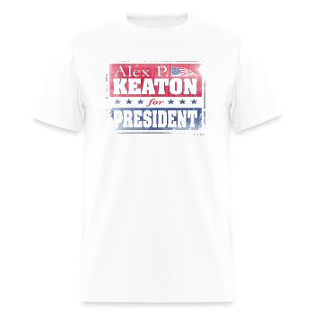 Family Ties Alex For President - Men's T-Shirt - white - Front - Jose (178cm)