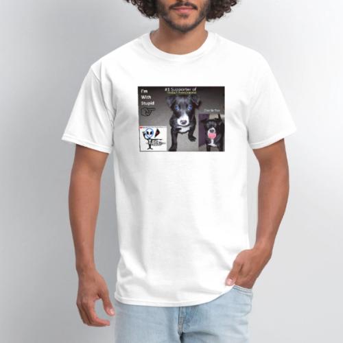 OTchanCharlieRoo Front with Blackops crew back - Men's T-Shirt