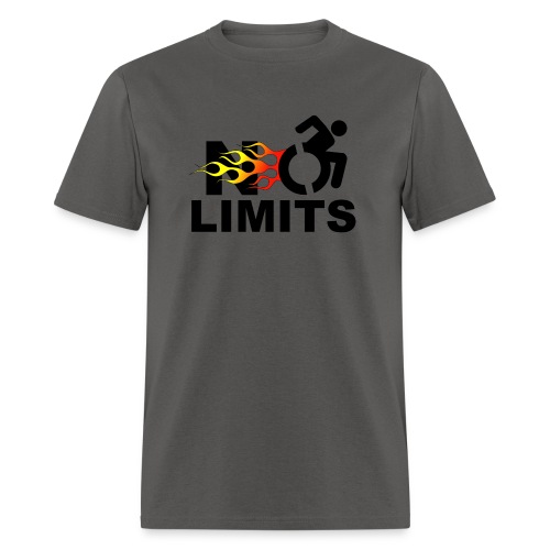 No limits for me with my wheelchair - Men's T-Shirt