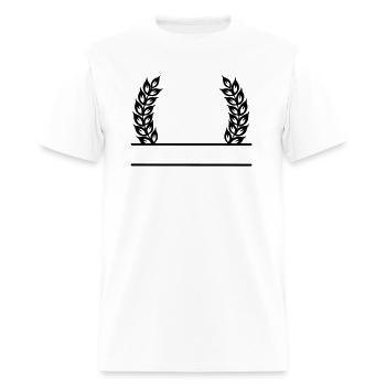 Grain wreath name banner - Men's T-Shirt - white - Front - Jose (178cm)
