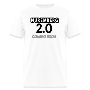 NUREMBERG 2.0 coming soon - Men's T-Shirt - white - Front - Jose (178cm)