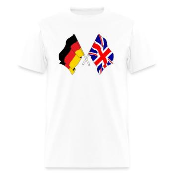 Flag of Germany and flag of England - Men's T-Shirt - white - Front - Jose (178cm)