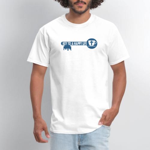 Jesus and Coffee the key to a happy life - Men's T-Shirt
