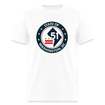 État de DC - T-shirt Homme - blanc - Devant - Jose (178cm)