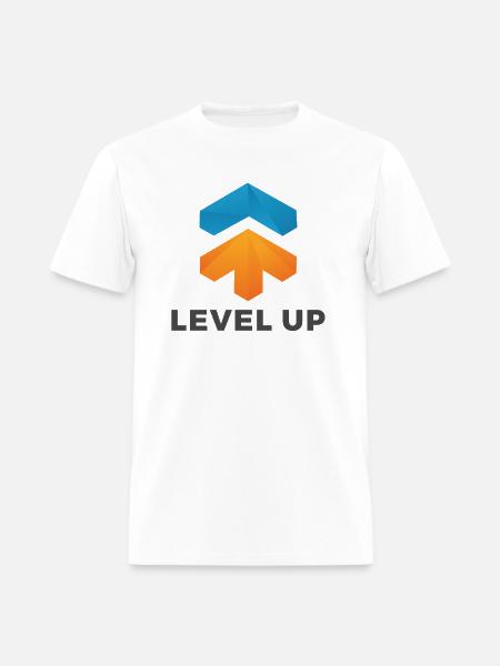 level up - Men's T-Shirt - white