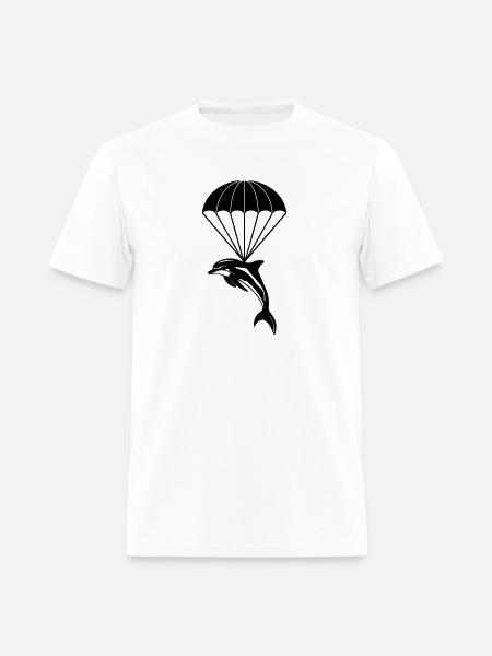 Dolphin Orca Parachuting - Men's T-Shirt - white