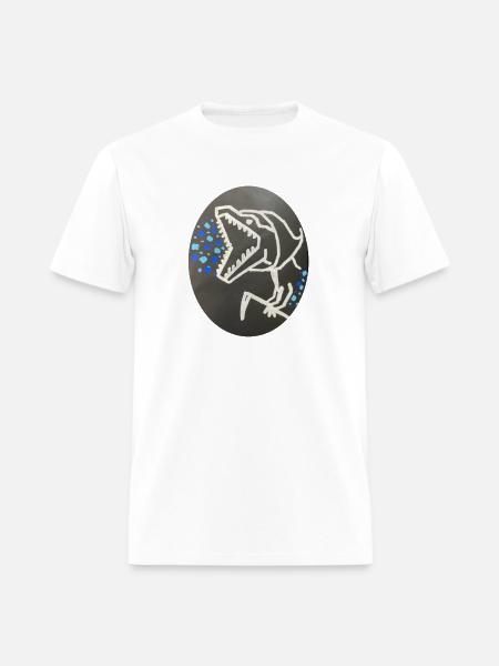 Grim Raptor Roaring - Men's T-Shirt - white