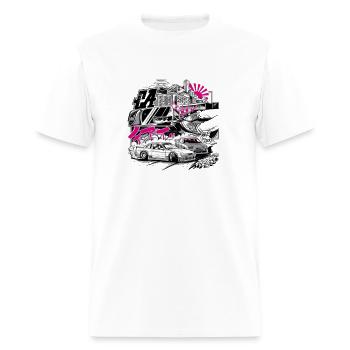 dériver - T-shirt Homme - blanc - Devant - Jose (178cm)