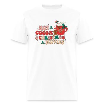 hot cocoa christmas movies - Men's T-Shirt - white - Front - Jose (178cm)