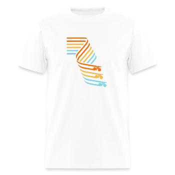 bicycle graphic - Men's T-Shirt - white - Front - Jose (178cm)
