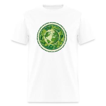 protect our parks and national parks areas shirt - Men's T-Shirt - white - Front - Jose (178cm)