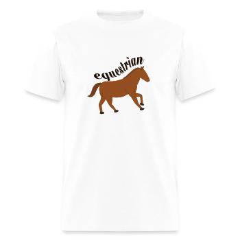 Equestrian Games - Equestrian Sport - Horse - Men's T-Shirt - white - Front - Jose (178cm)