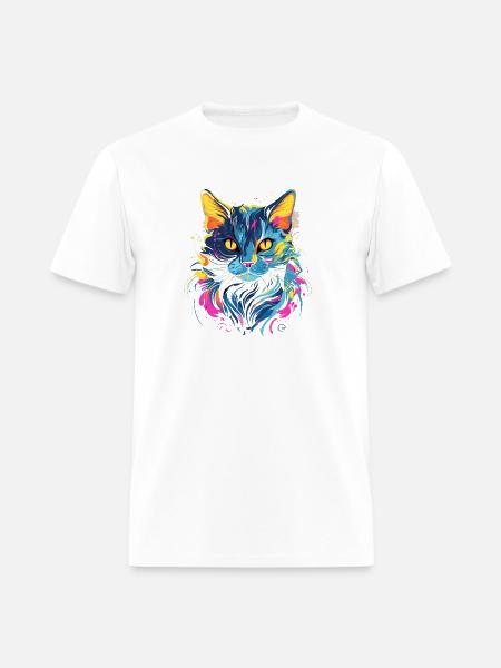 Blue Cat - Men's T-Shirt - white