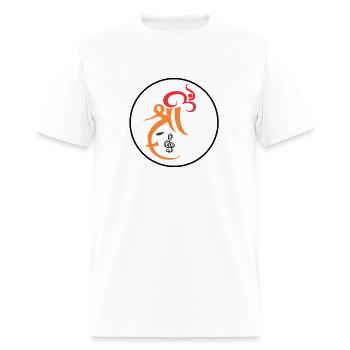 Om Shree Ganesha - Men's T-Shirt - white - Front - Jose (178cm)