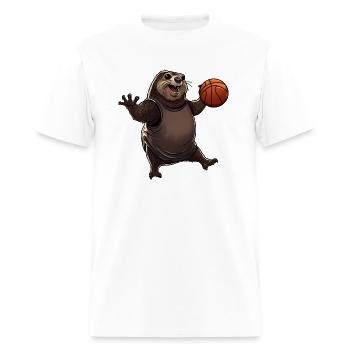Basketball mole - Men's T-Shirt - white - Front - Jose (178cm)