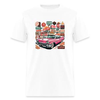 Pink cadillac - Men's T-Shirt - white - Front - Jose (178cm)