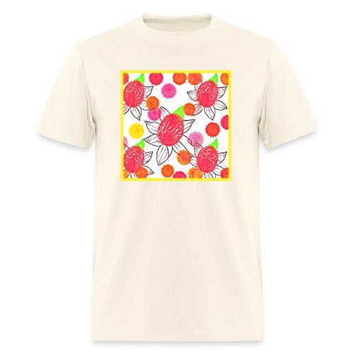 Floral Elegance Symphony Pattern - Men's T-Shirt
