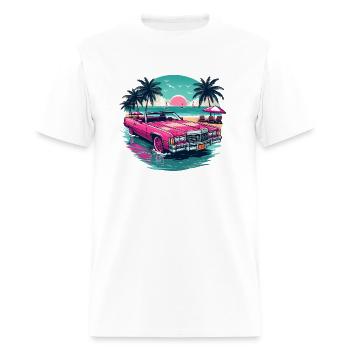 Pink cadillac - Men's T-Shirt - white - Front - Jose (178cm)