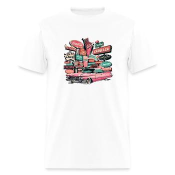 Pink cadillac - Men's T-Shirt - white - Front - Jose (178cm)