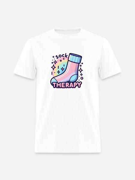 Stocking: Sock therapy - Men's T-Shirt - white