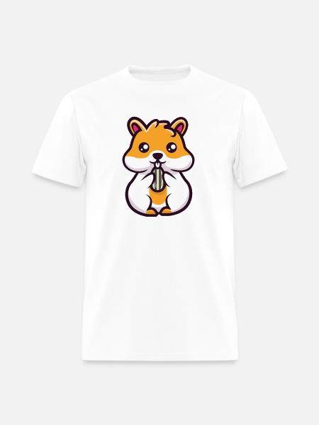 Hamster and seed - Men's T-Shirt - white