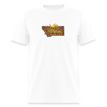 montana map - Men's T-Shirt - white - Front - Jose (178cm)