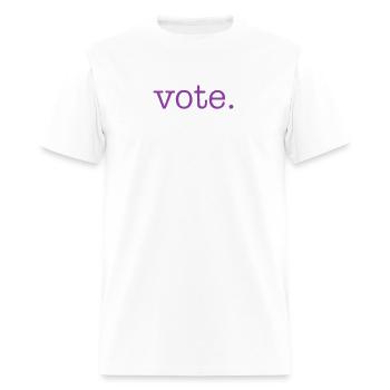 vote - Men's T-Shirt - white - Front - Jose (178cm)