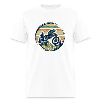 Mountain Biker - Men's T-Shirt - white - Front - Jose (178cm)