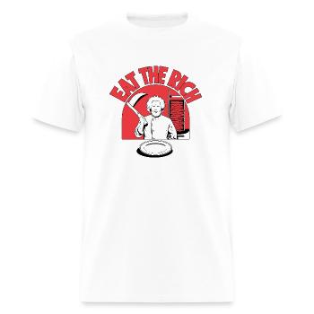 Eat The Rich Doner Döner Kebab - Men's T-Shirt - white - Front - Jose (178cm)
