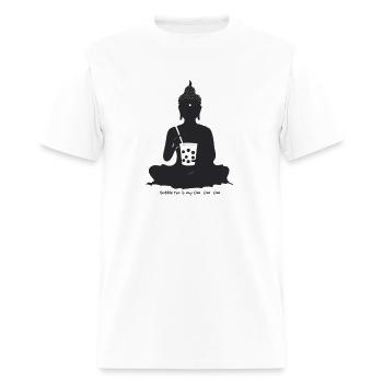 Bubble tea is my Om...Om...Om - Men's T-Shirt - white - Front - Jose (178cm)