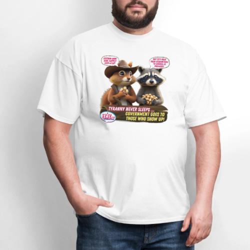 Freedom Squirrel and Raccoon - Men's T-Shirt