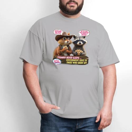 Freedom Squirrel and Raccoon - Men's T-Shirt