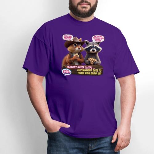 Freedom Squirrel and Raccoon - Men's T-Shirt