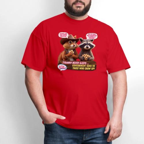 Freedom Squirrel and Raccoon - Men's T-Shirt