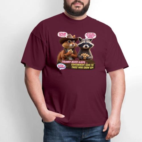 Freedom Squirrel and Raccoon - Men's T-Shirt