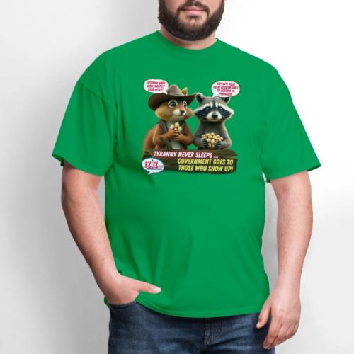 Freedom Squirrel and Raccoon - Men's T-Shirt