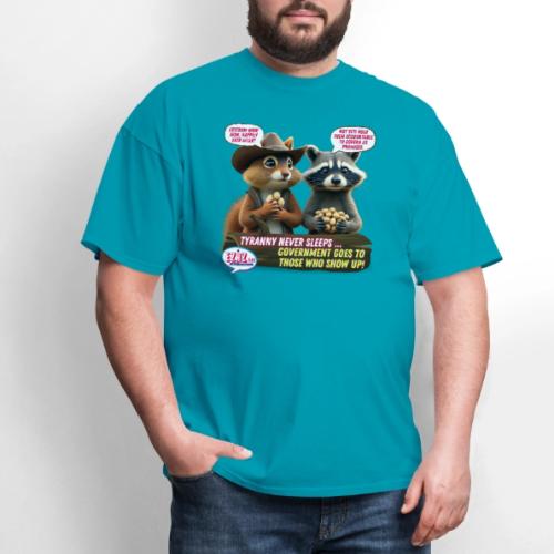 Freedom Squirrel and Raccoon - Men's T-Shirt