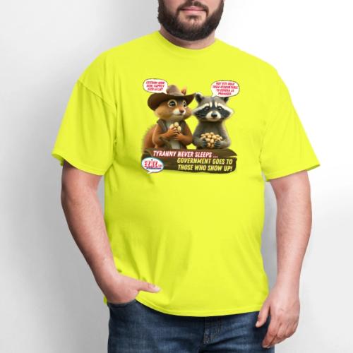 Freedom Squirrel and Raccoon - Men's T-Shirt