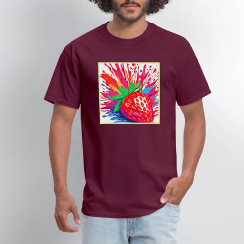 Splatter Strawberry Splash - Men's T-Shirt