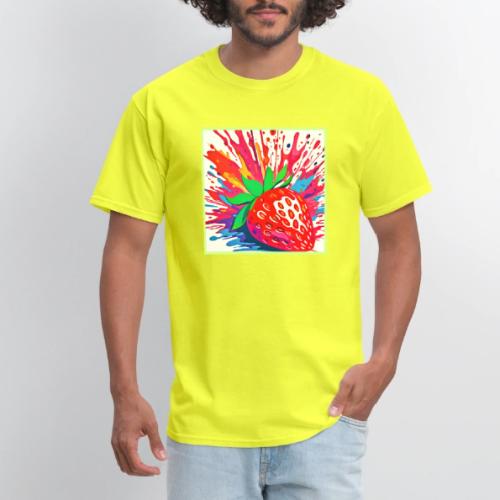 Splatter Strawberry Splash - Men's T-Shirt