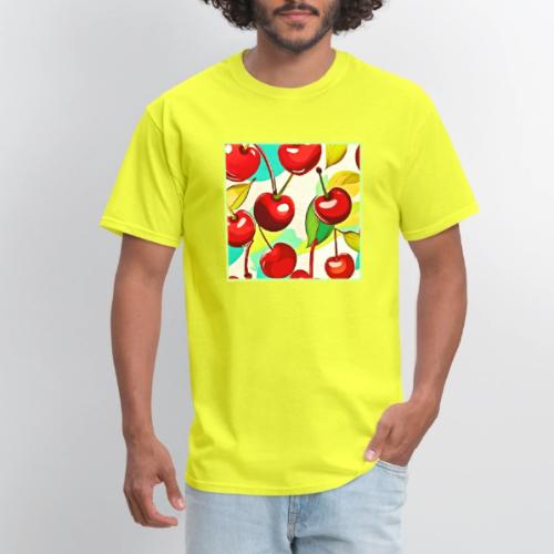 Vibrant Cherry Pattern - Men's T-Shirt