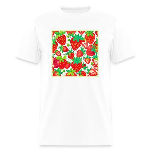 Strawberry Swirl Pattern - Men's T-Shirt