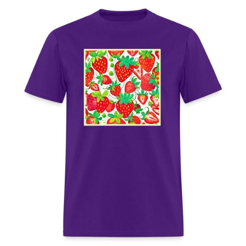 Strawberry Swirl Pattern - Men's T-Shirt