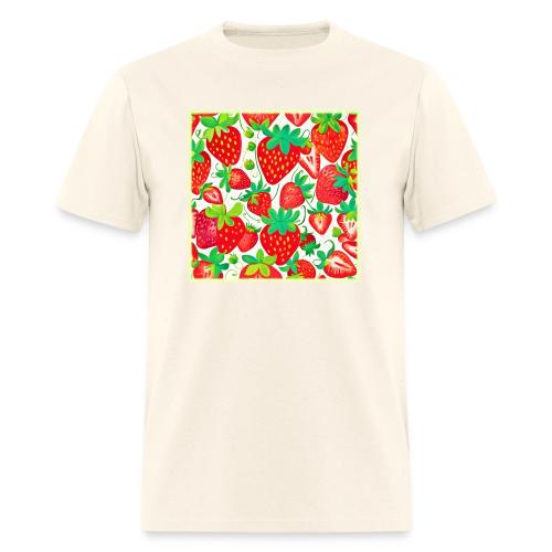 Strawberry Swirl Pattern - Men's T-Shirt