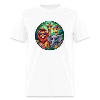 Jungle Safari - Men's T-Shirt - white - Front - Jose (178cm)