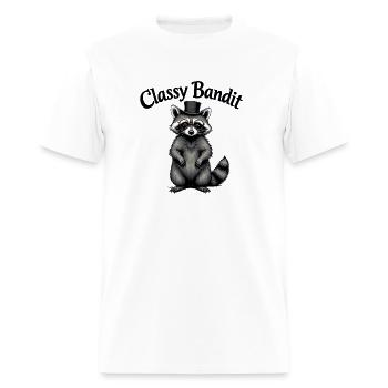 Classy Bandit - Men's T-Shirt - white - Front - Jose (178cm)